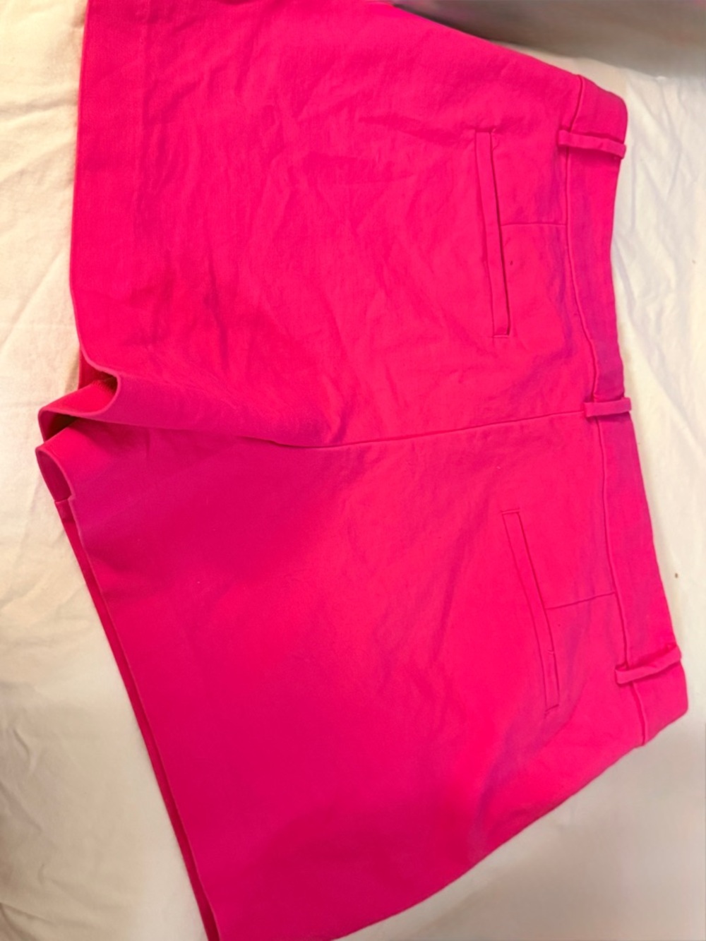 LOFT Hot Pink Tailored Bermuda Shorts